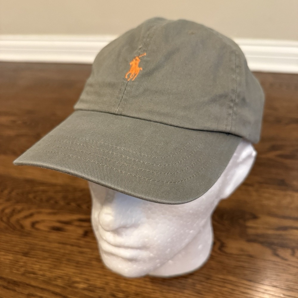 Polo by Ralph Lauren Gray Hat with Orange Logo